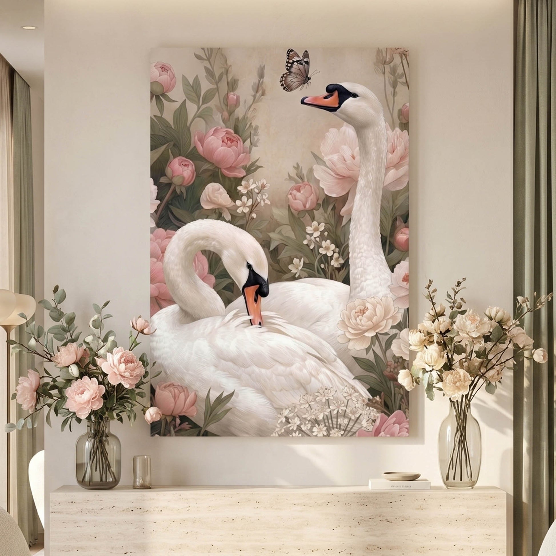 Elegant Swan Duo
