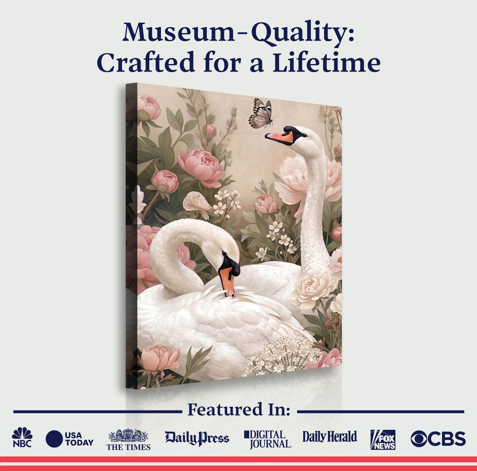 Elegant Swan Duo