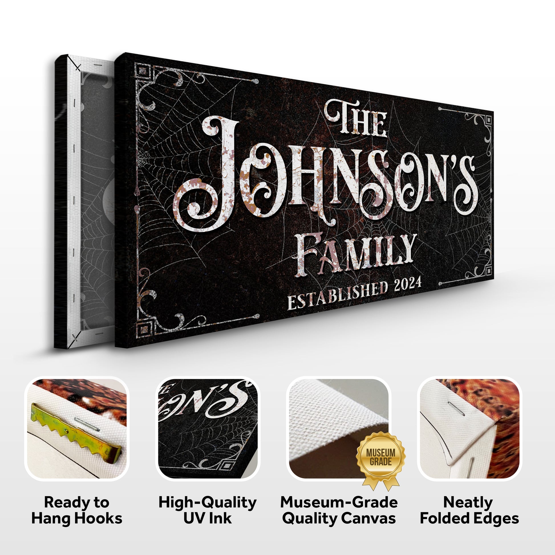 Personalized Gothic Sign Specs - Image by Tailored Canvases