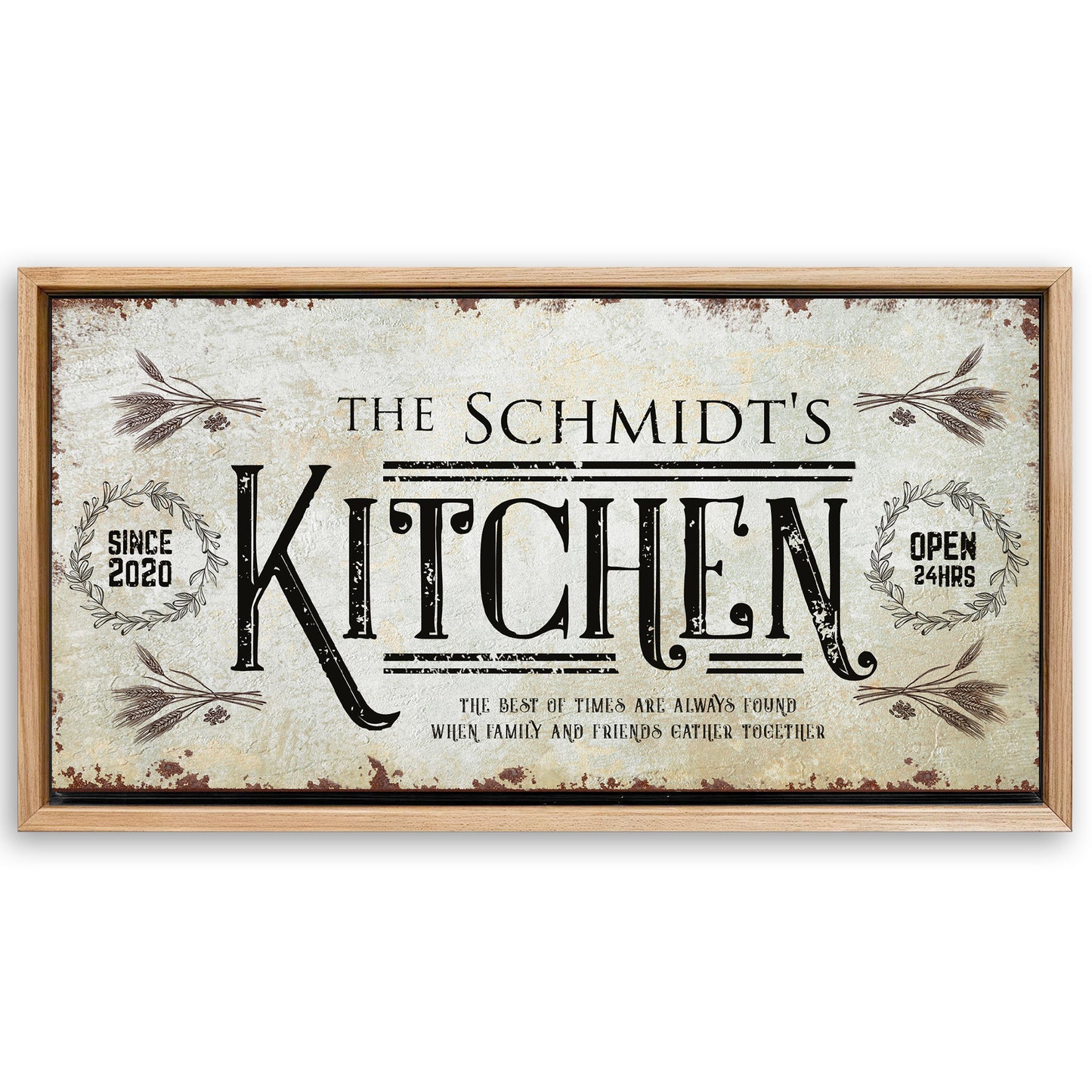 Save 33% When You Add A Frame To Your 60x30 Kitchen Sign II Canvas Now