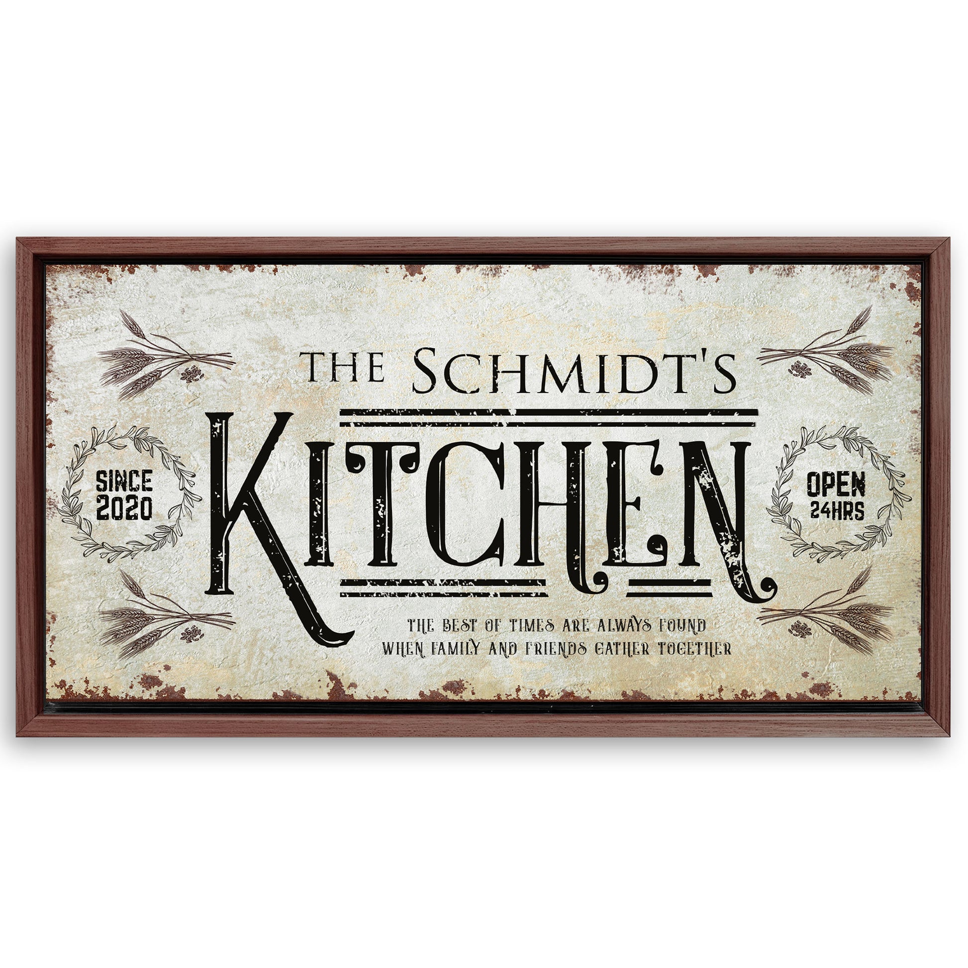 Save 33% When You Add A Frame To Your 60x30 Kitchen Sign II Canvas Now