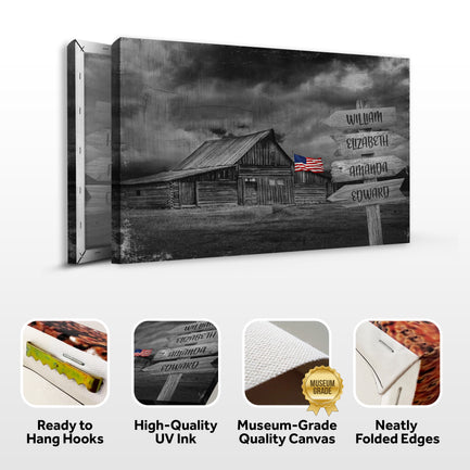 American Family Barn Name Sign - Image by Tailored Canvases