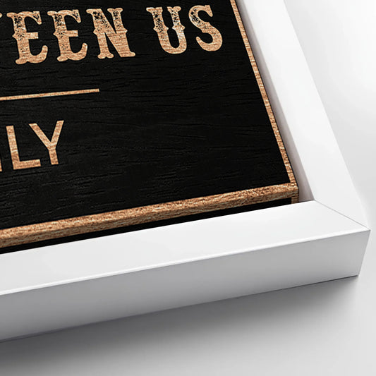 Save 33% When You Add A 12x36 Frame To Your Family Blessing: Bless the Food Sign Canvas Now