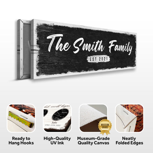 Family Name Sign - Wood Sign II