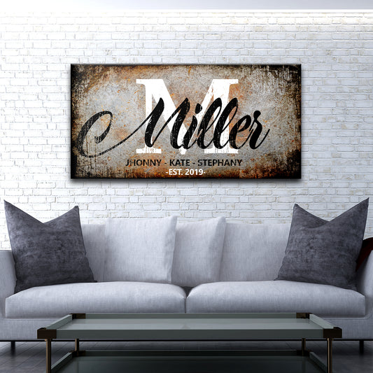 Family Sign V Style 2 - Image by Tailored Canvases