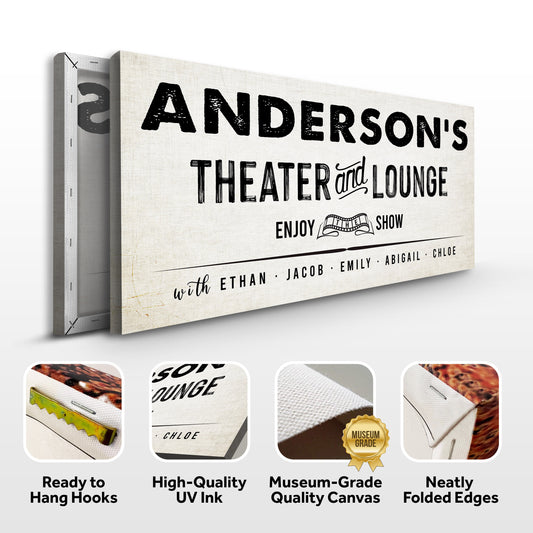 Family Theatre and Lounge Sign - Image by Tailored Canvases