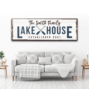 Family Lake House Sign II