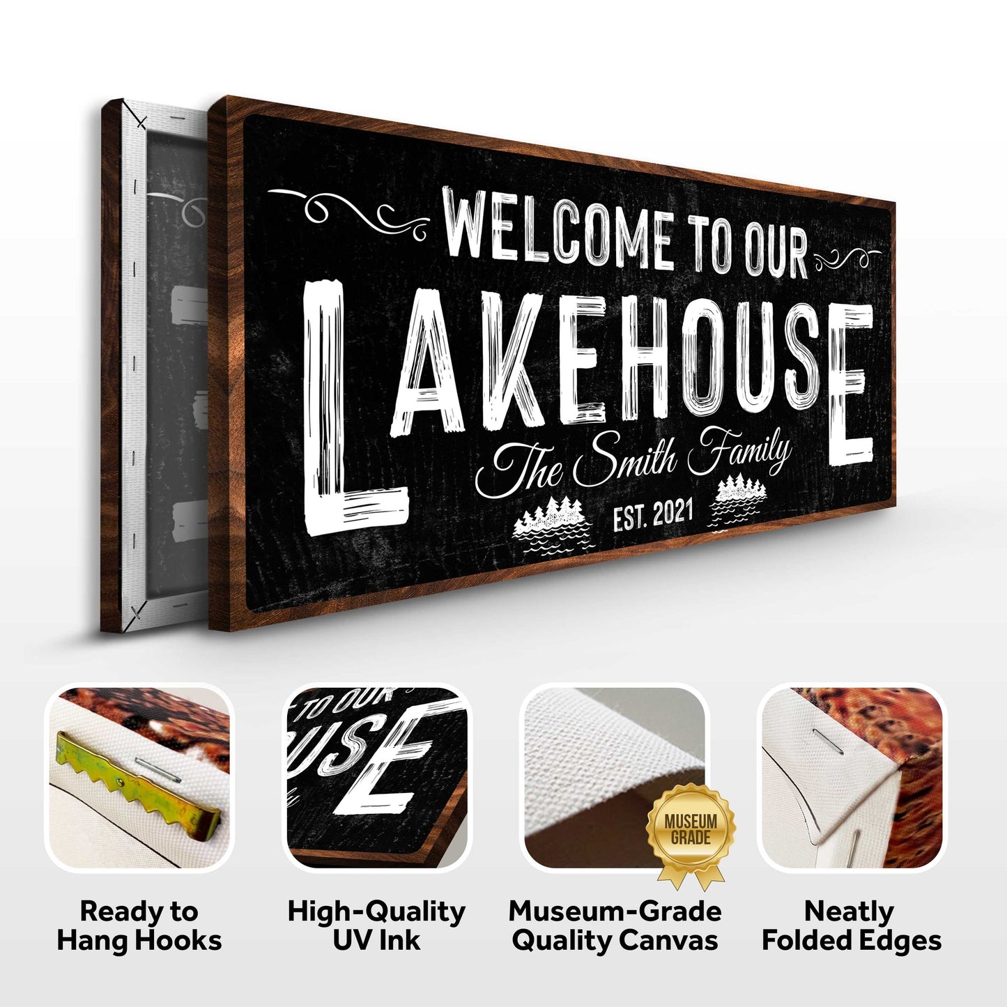 Welcome To Our Lakehouse Sign II