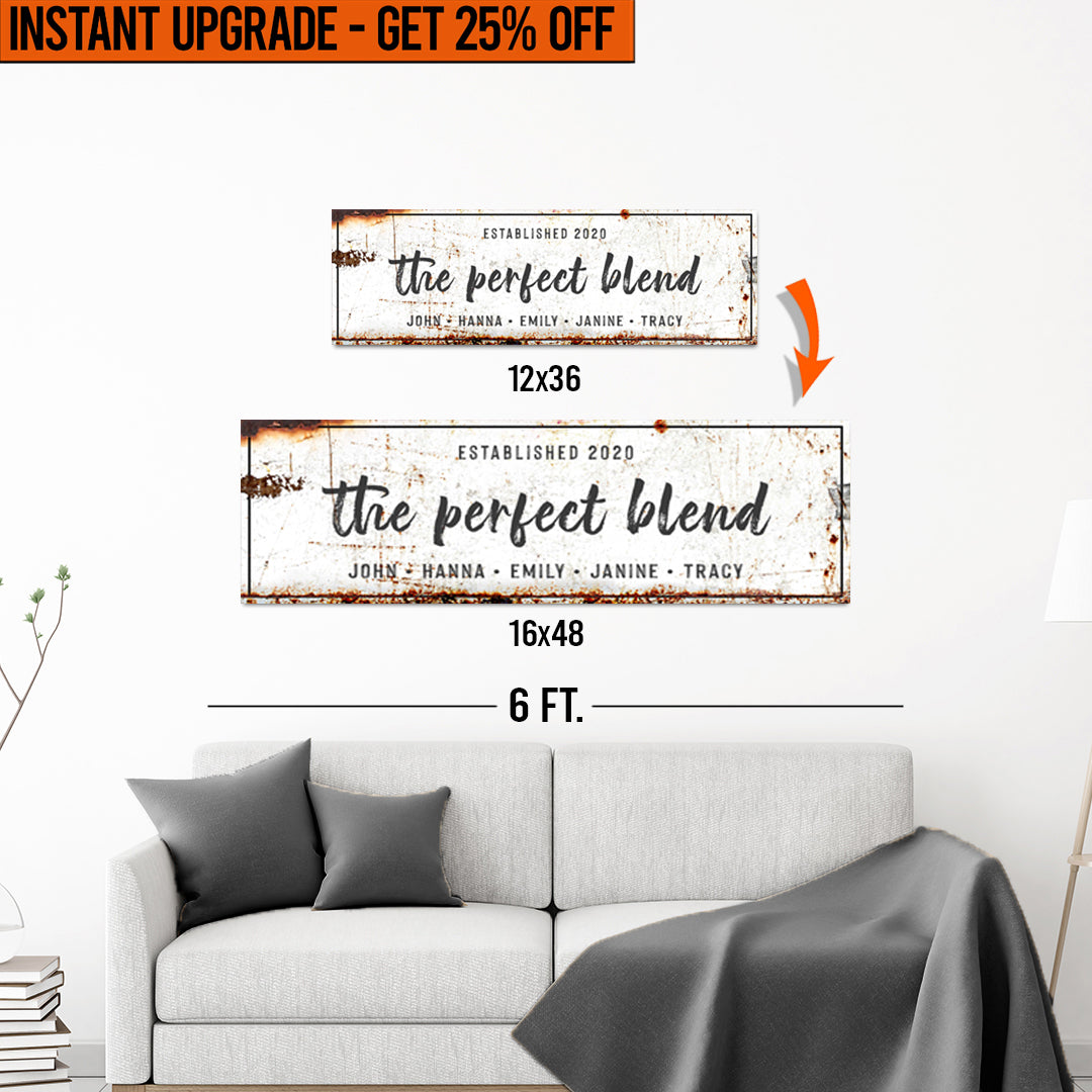 Upgrade Your 12x36 Inches 'The Perfect Blend' (Style 1) Canvas To 16x48 Inches