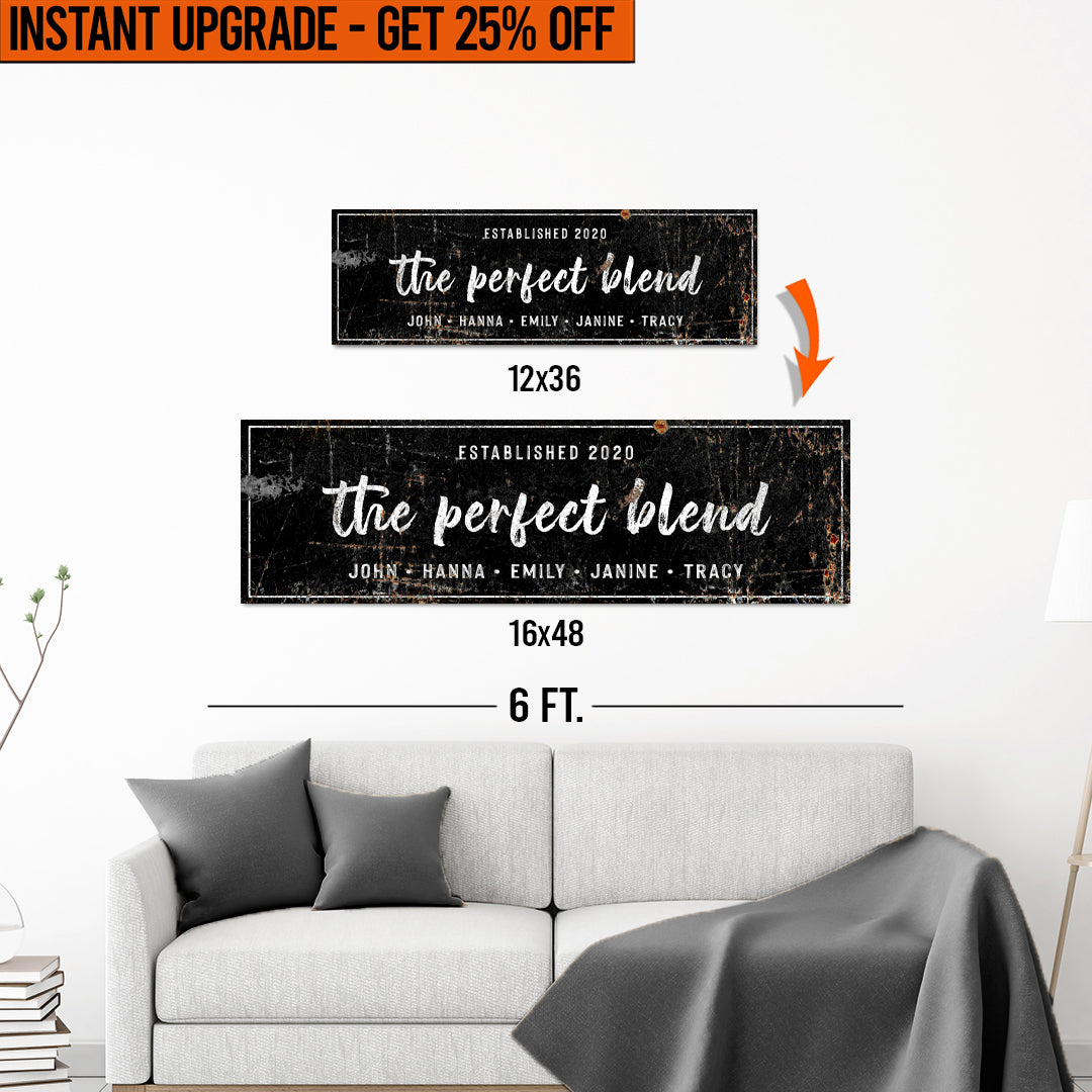 Upgrade Your 12x36 Inches 'The Perfect Blend' (Style 2) Canvas To 16x48 Inches