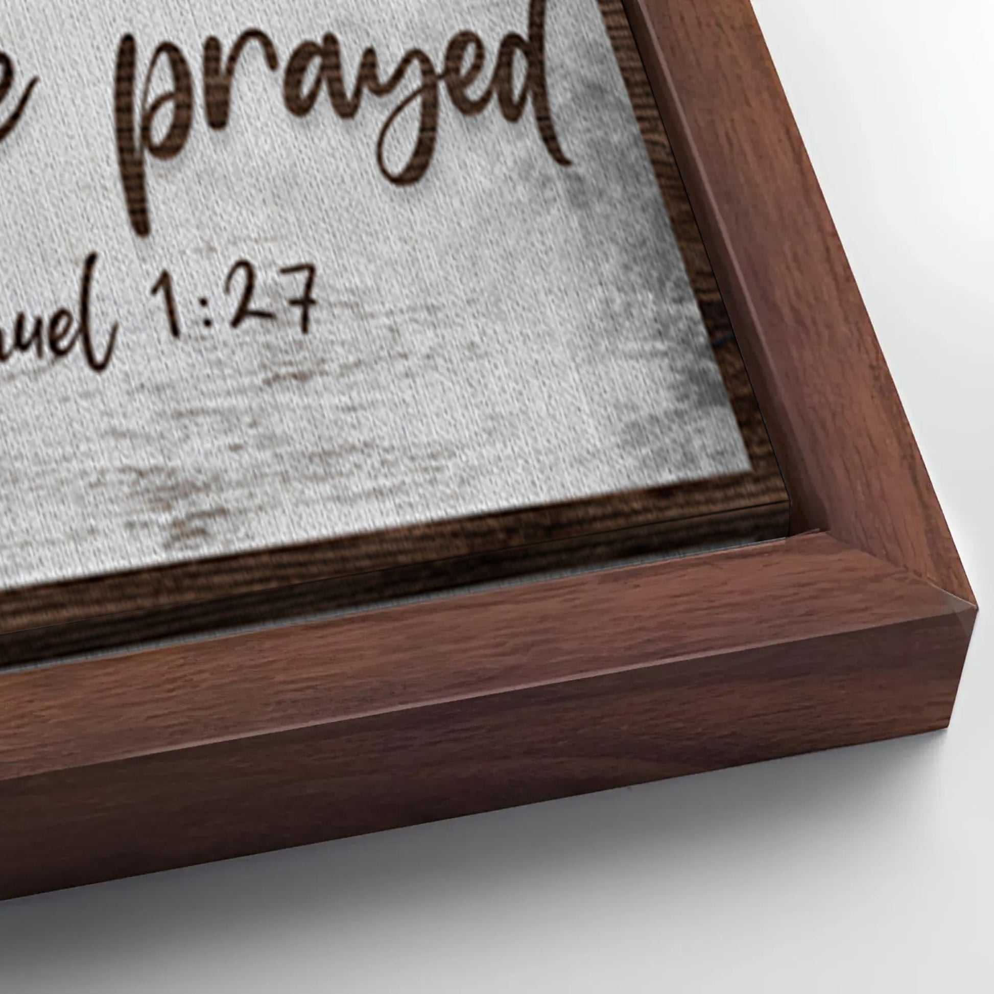 Save 33% When You Add A Frame To Your 12x36 1 Samuel 1:27 - For This Child We Have Prayed Sign III Canvas Now