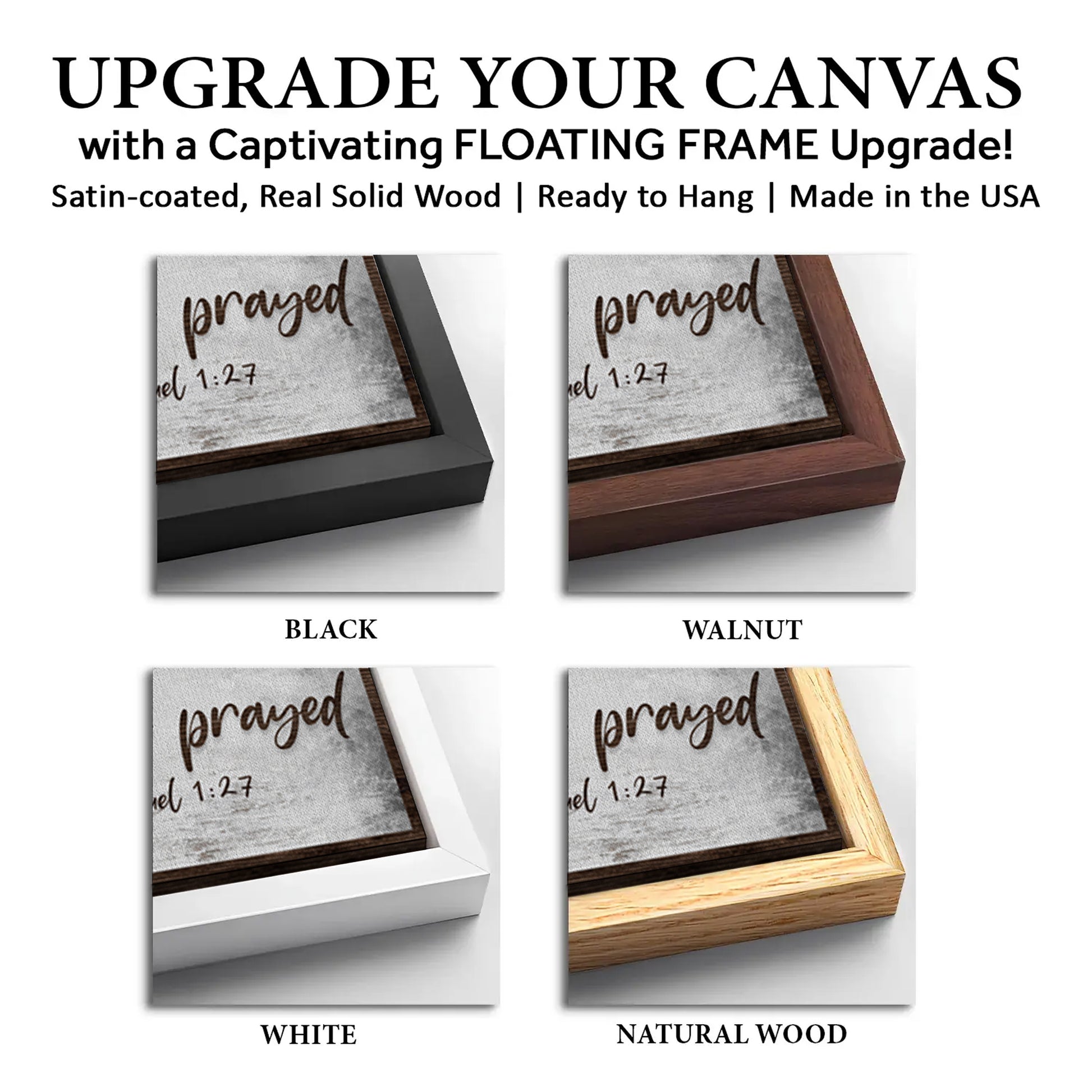 Save 33% When You Add A Frame To Your 12x36 1 Samuel 1:27 - For This Child We Have Prayed Sign III Canvas Now