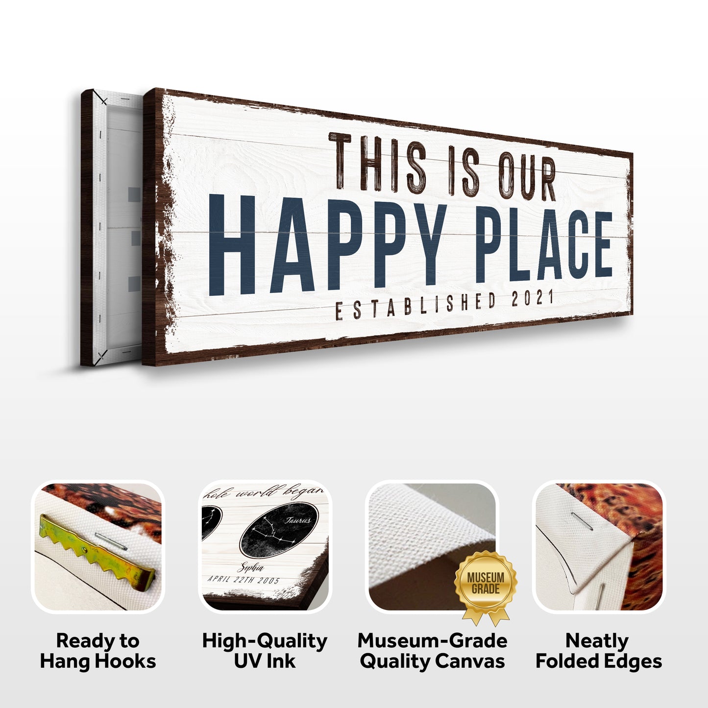 This Is Our Happy Place Sign (Free Shipping)