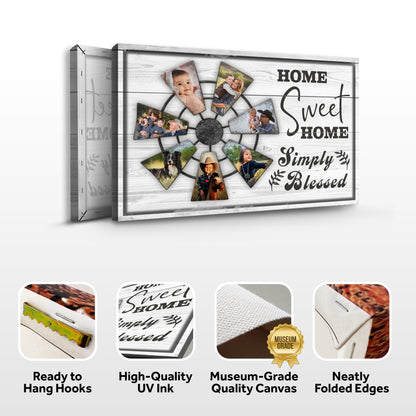 Simply Blessed Home Sweet Home Family Sign