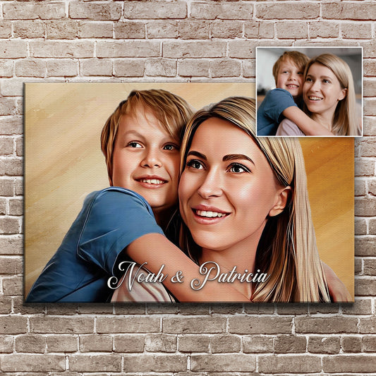 Mother's Day Cartoon Portrait Sign