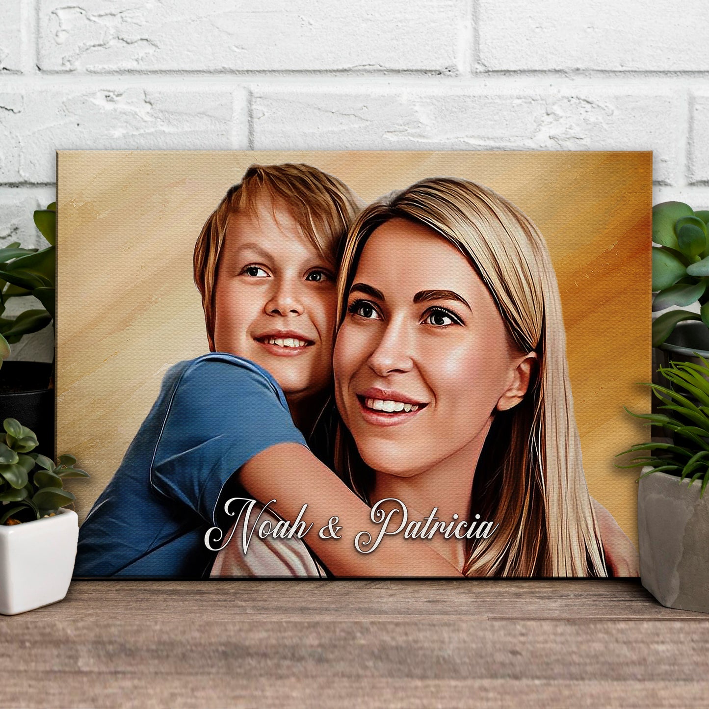 Mother's Day Cartoon Portrait Sign