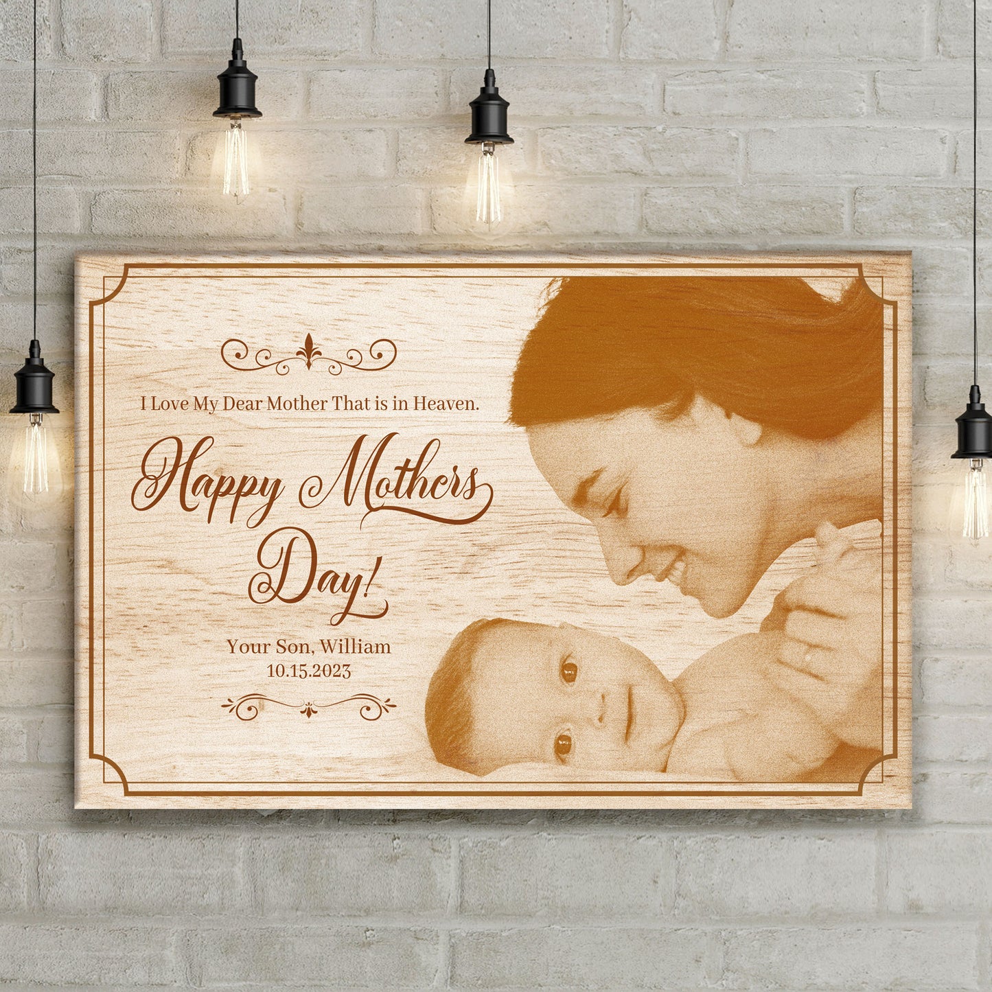 Mother's Day Sign Dear Mother In Heaven