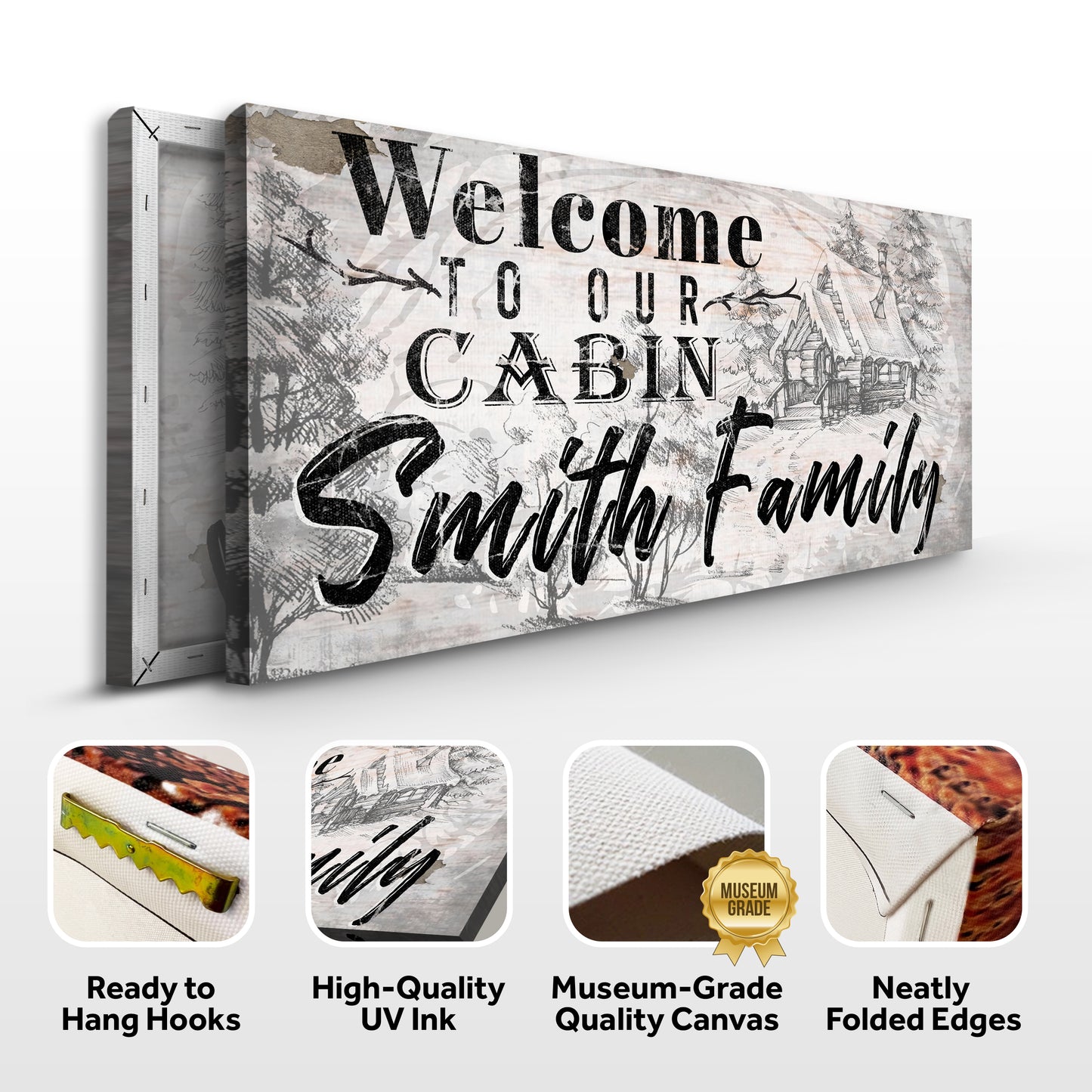 Our Cabin Sign (Free Shipping)