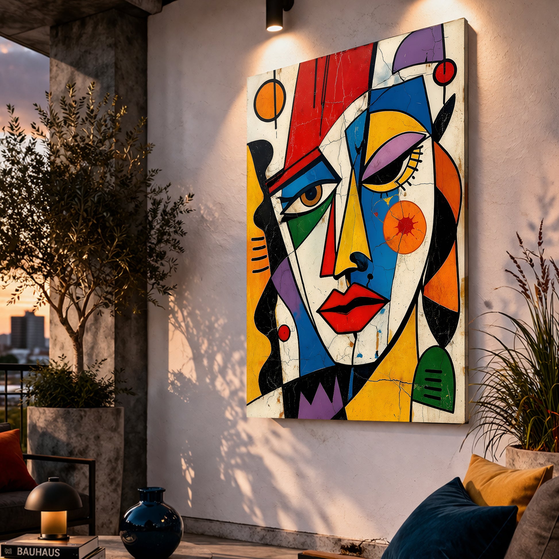 Modern Abstract Face Expression