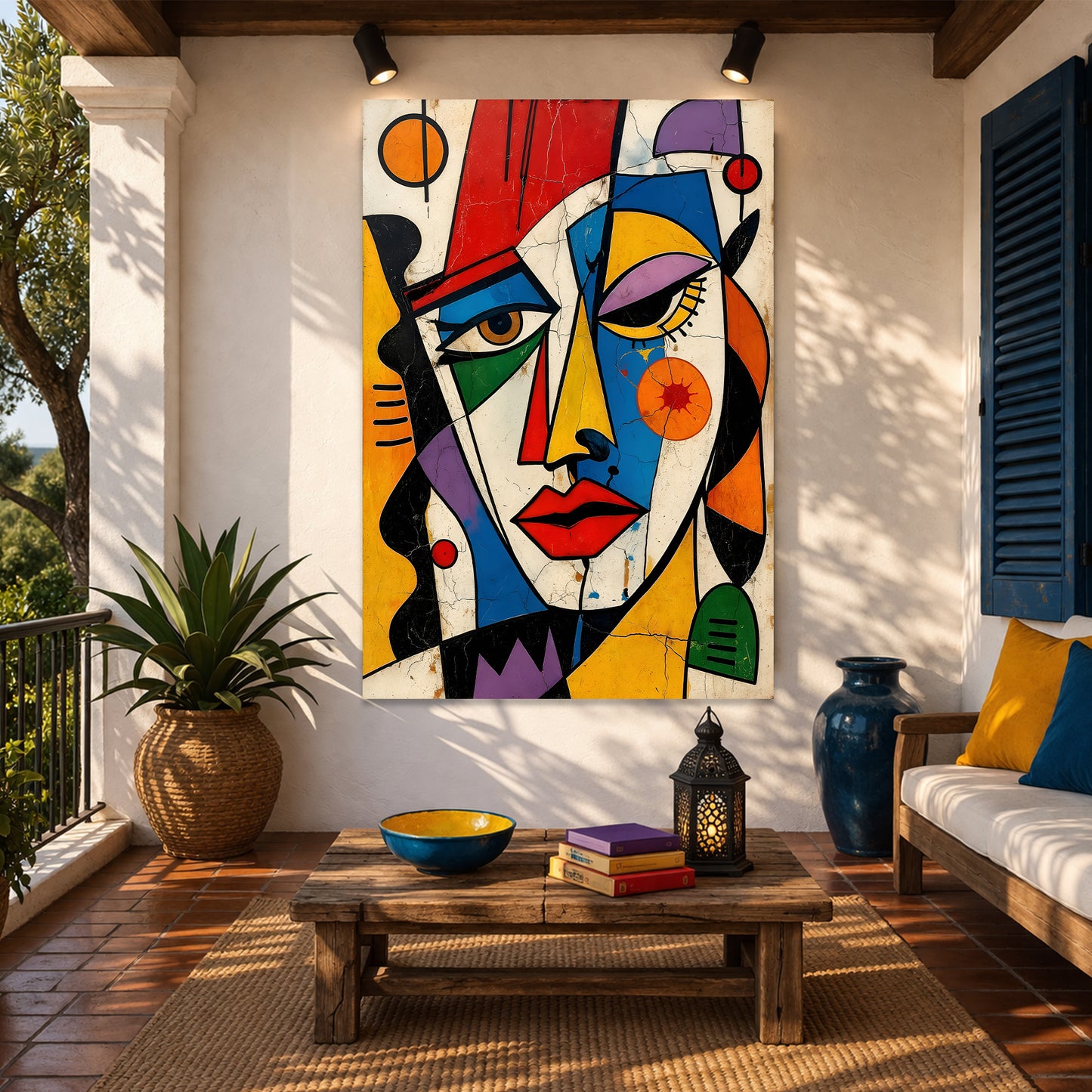 Modern Abstract Face Expression