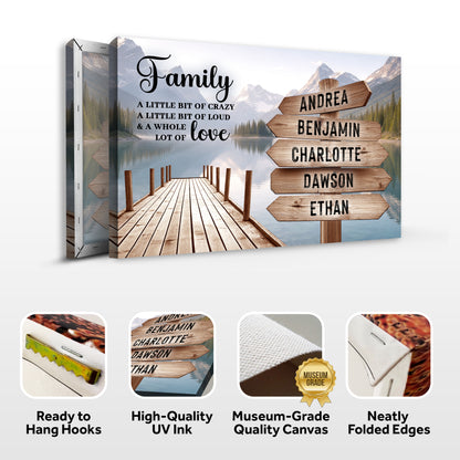 Family A Whole Lot Of Love Wall Sign