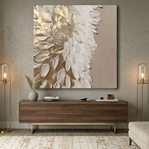 Golden Whisper Feathers