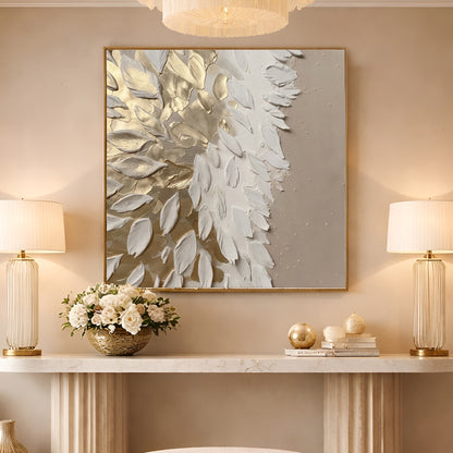 Golden Whisper Feathers