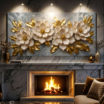Elegant Floral Gold Bloom
