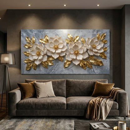 Elegant Floral Gold Bloom
