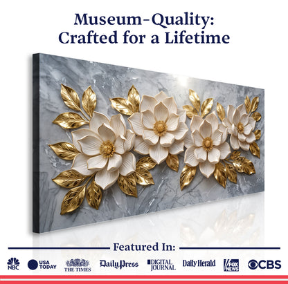 Elegant Floral Gold Bloom