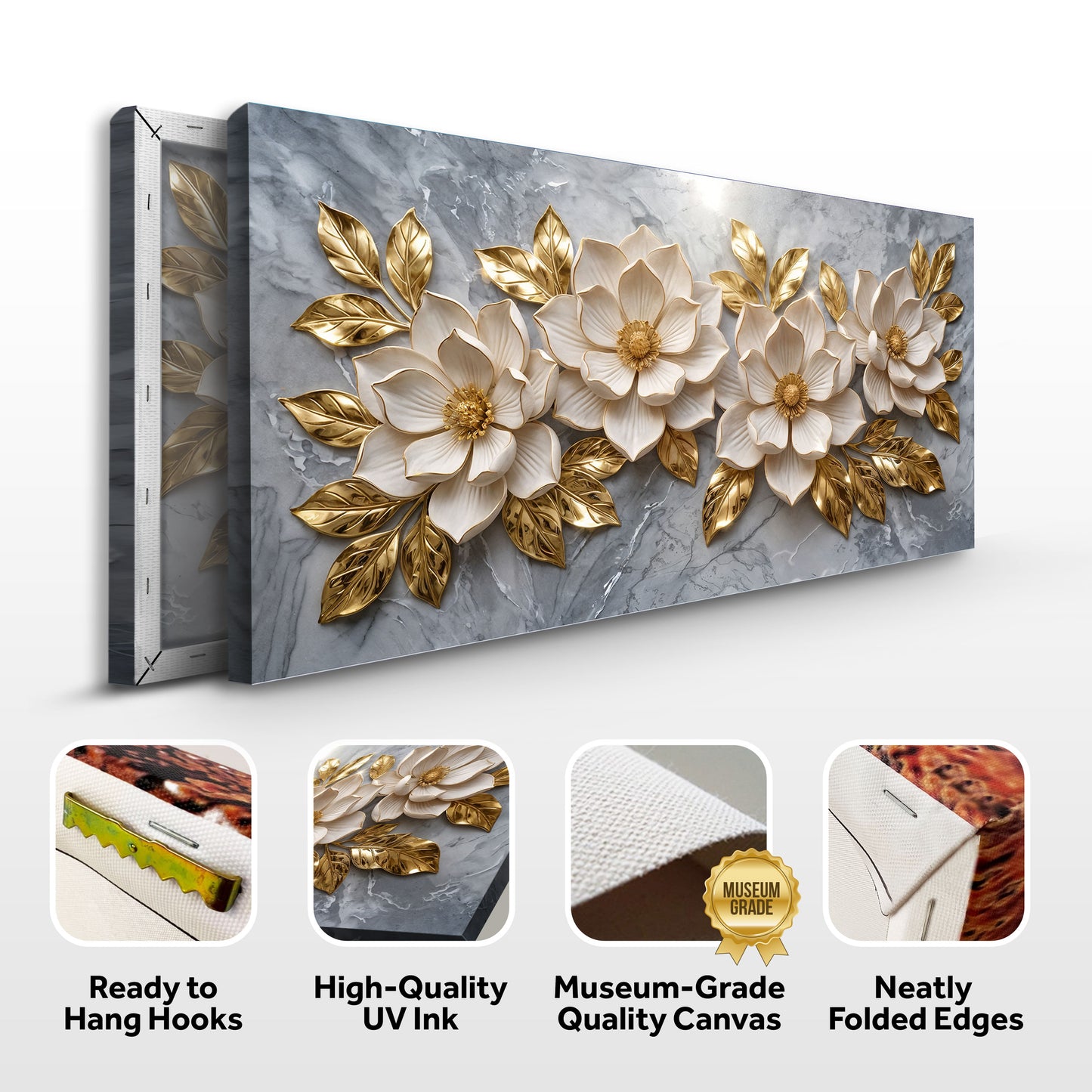 Elegant Floral Gold Bloom
