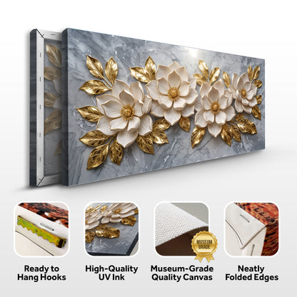Elegant Floral Gold Bloom