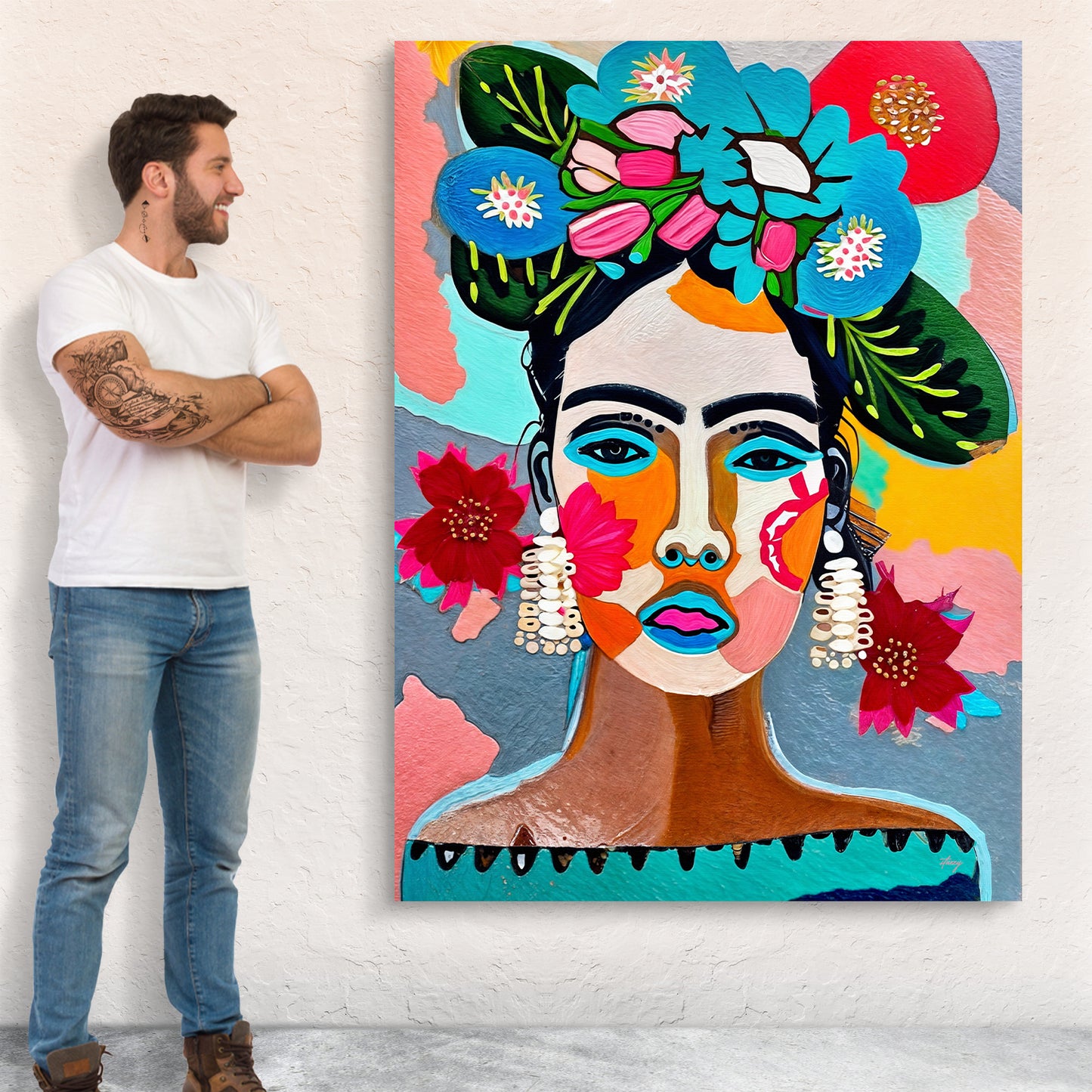 Canvas Print: "Floral Muse III"