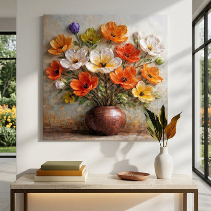 Vibrant Floral Vase