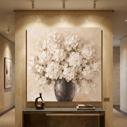 White Flowers In Vase — Bouquet