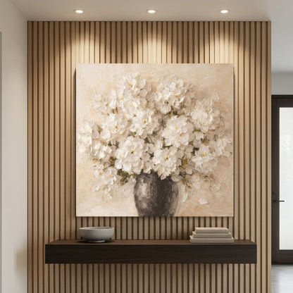 White Flowers In Vase — Bouquet