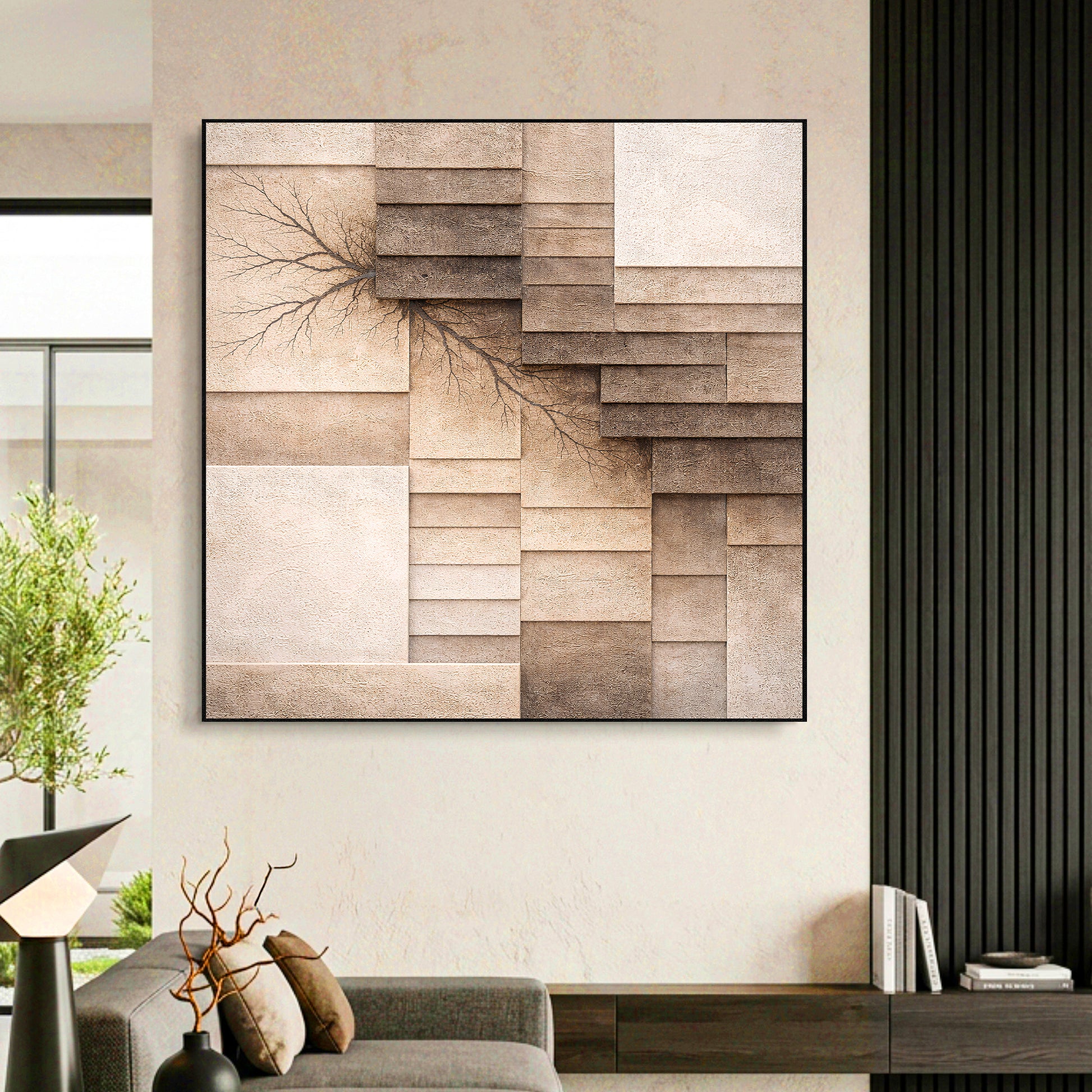 Fractured Earth Layers Wall Art
