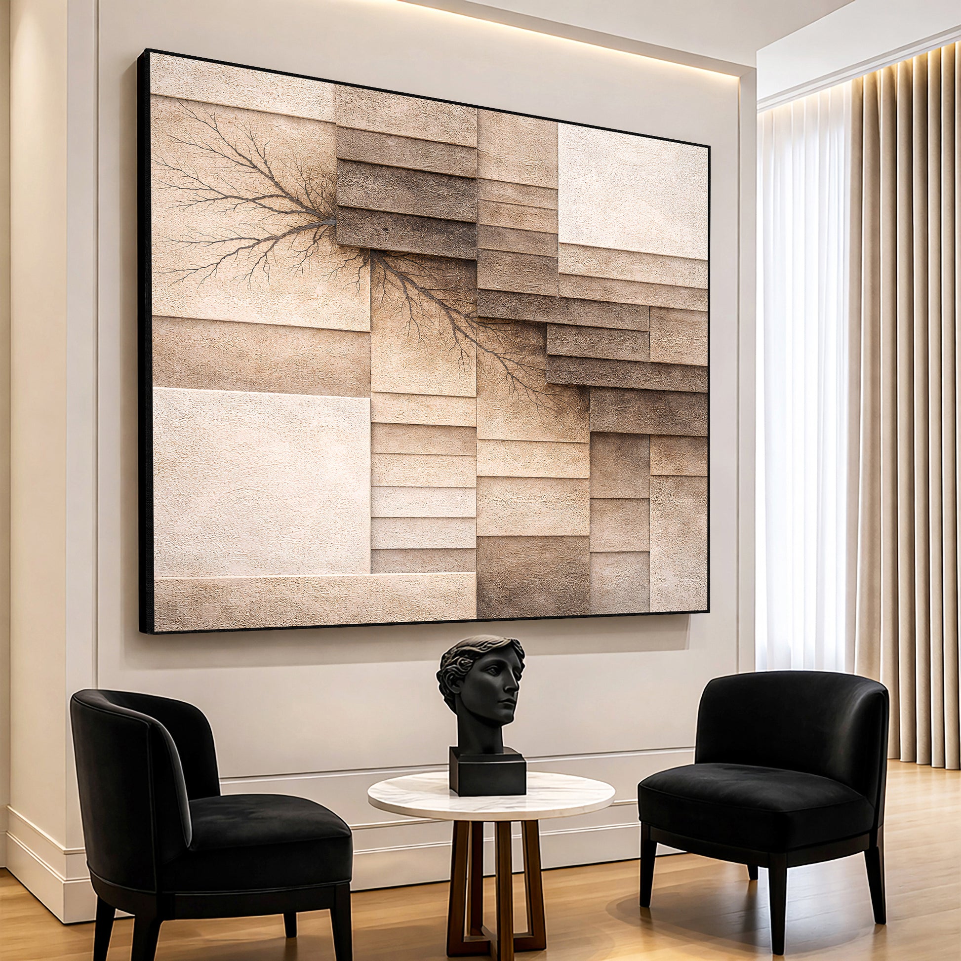 Fractured Earth Layers Wall Art