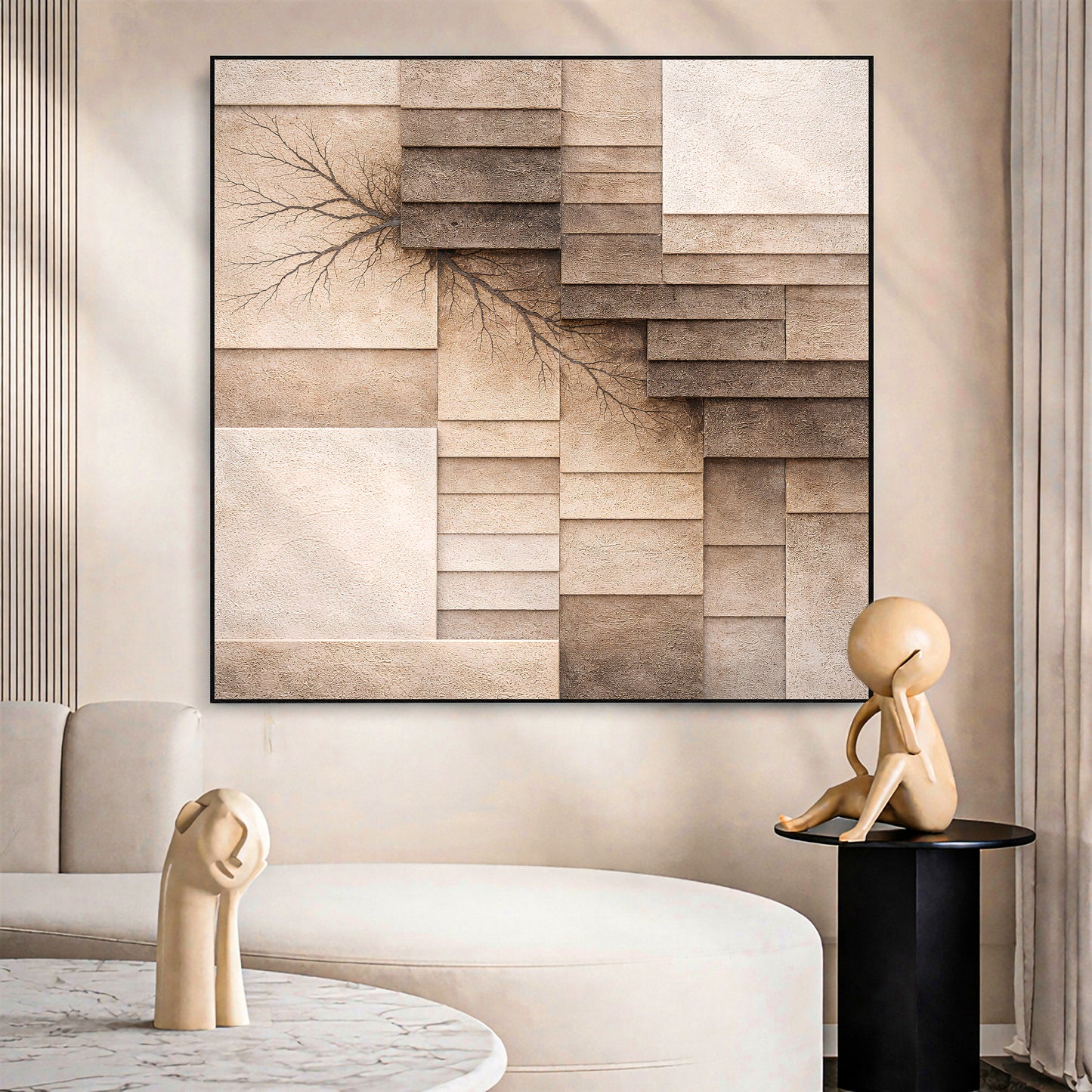 Fractured Earth Layers Wall Art