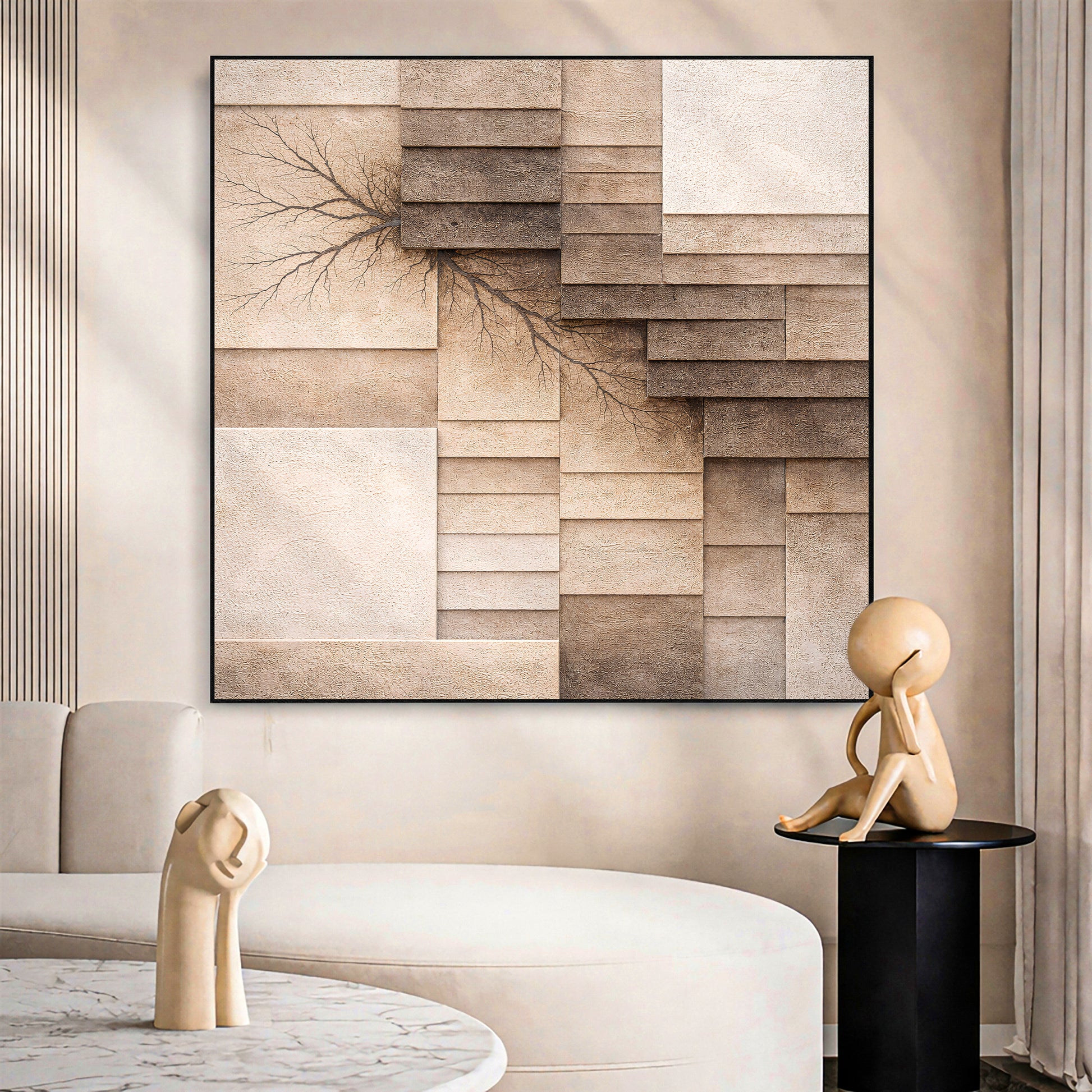 Fractured Earth Layers Wall Art