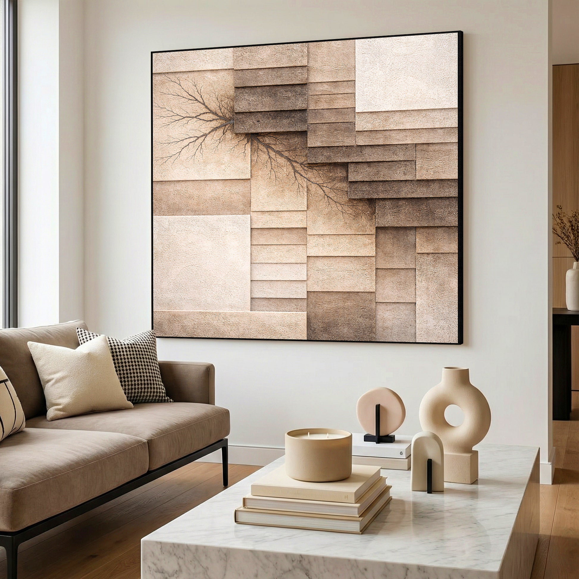Fractured Earth Layers Wall Art