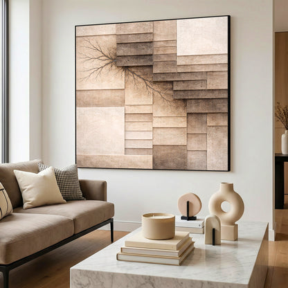 Fractured Earth Layers Wall Art