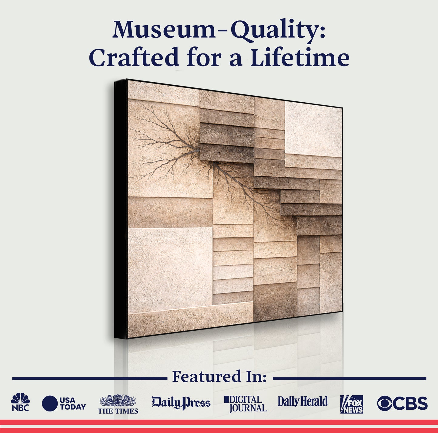 Fractured Earth Layers Wall Art