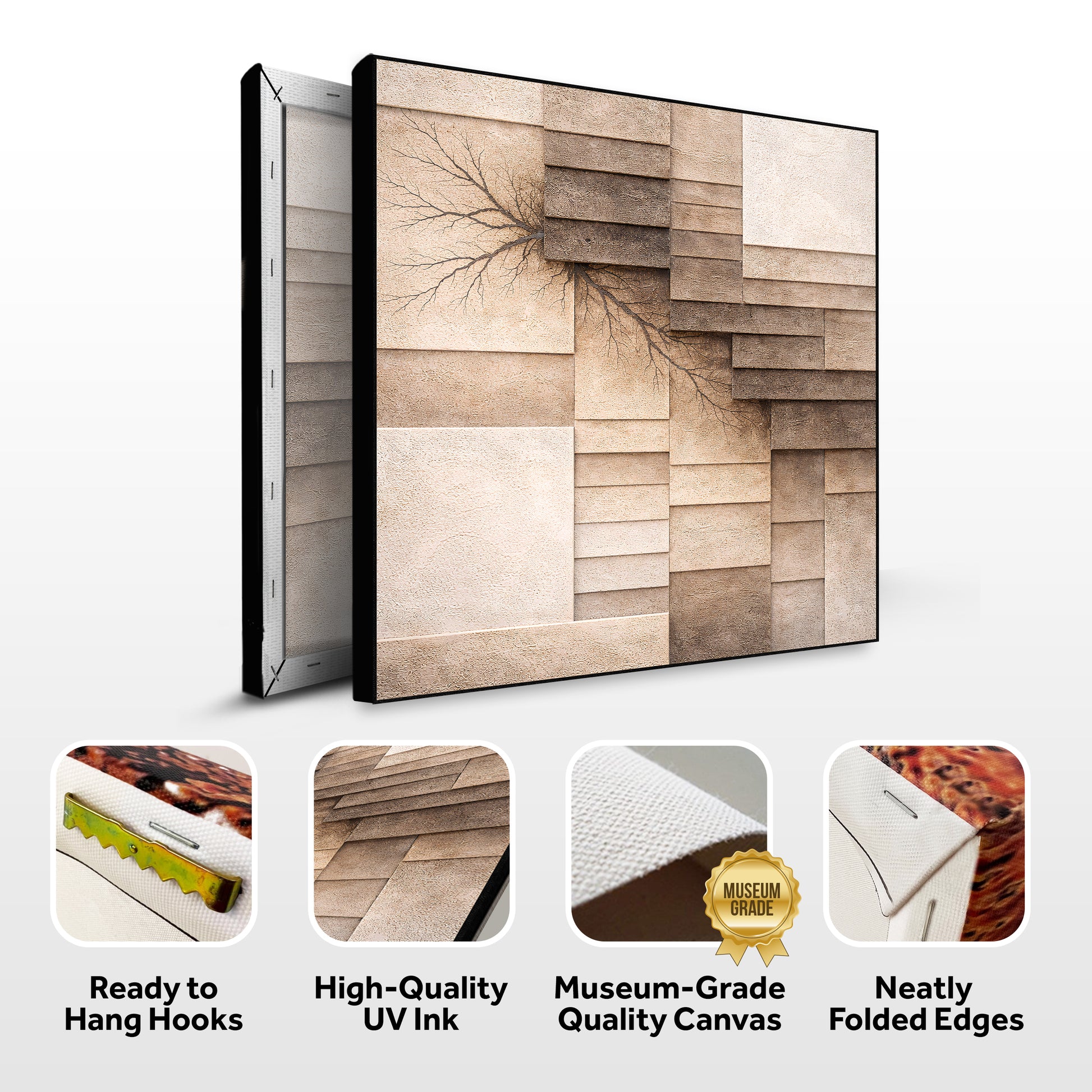 Fractured Earth Layers Wall Art