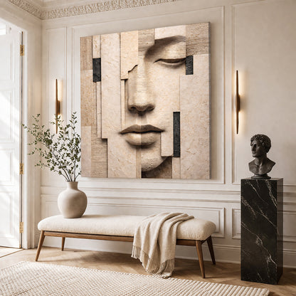 Fragmented Serenity Face