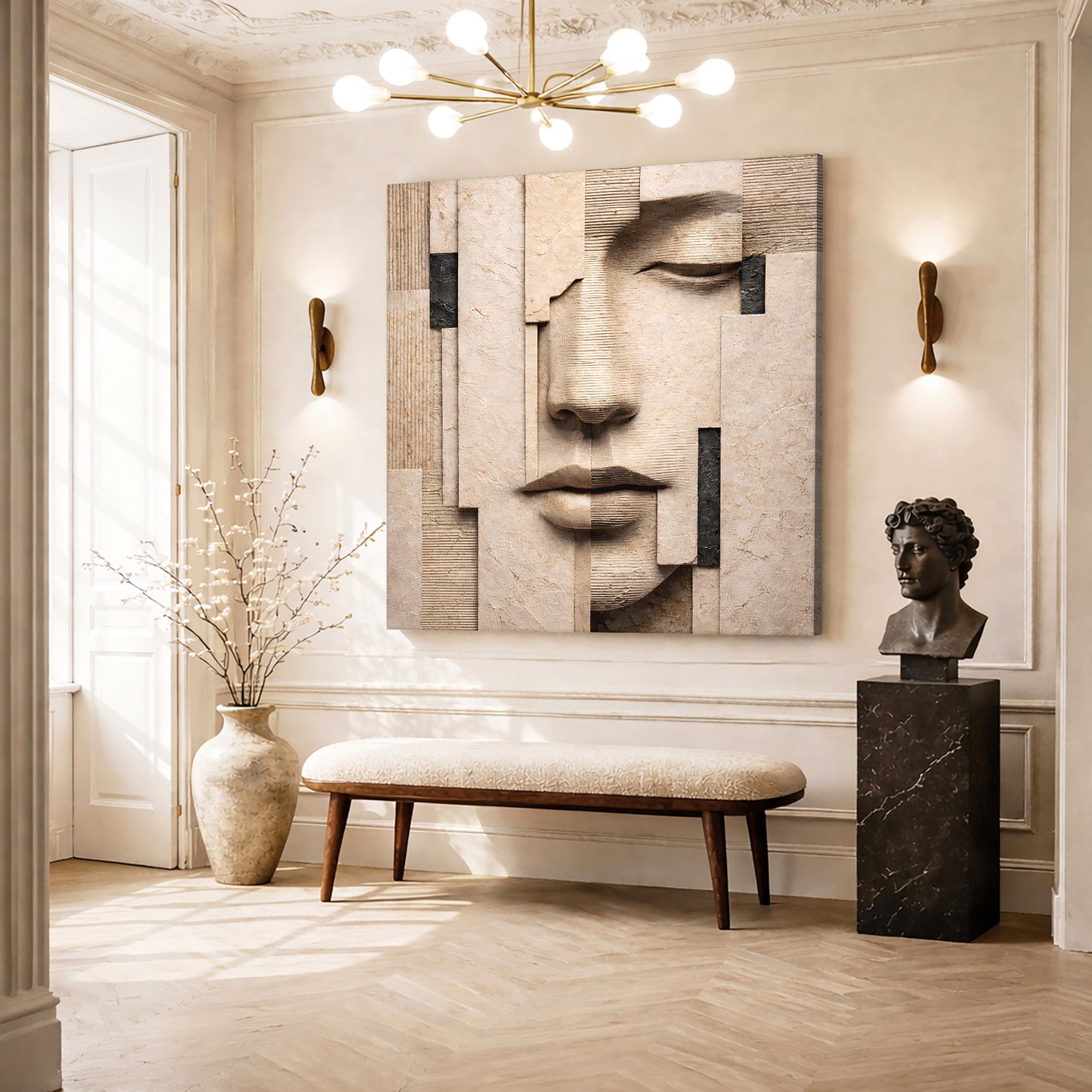 Fragmented Serenity Face