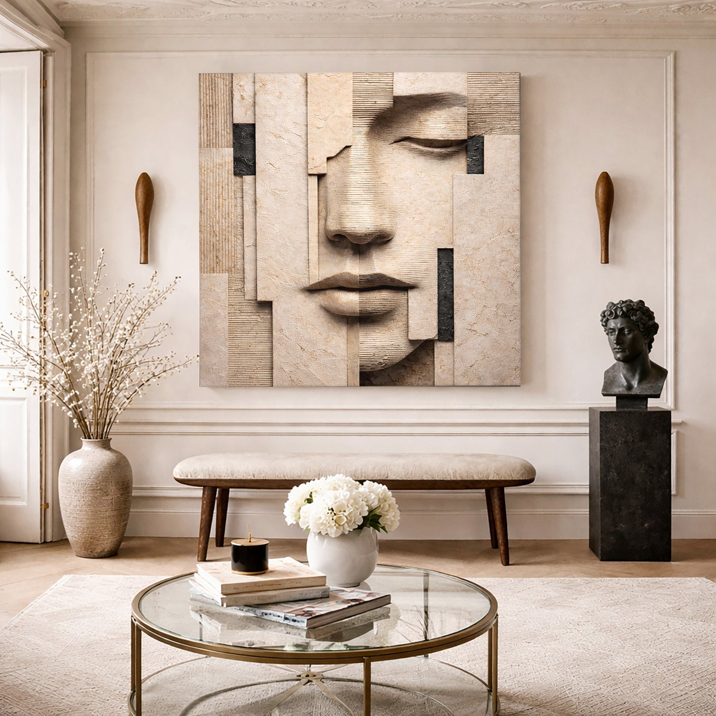 Fragmented Serenity Face