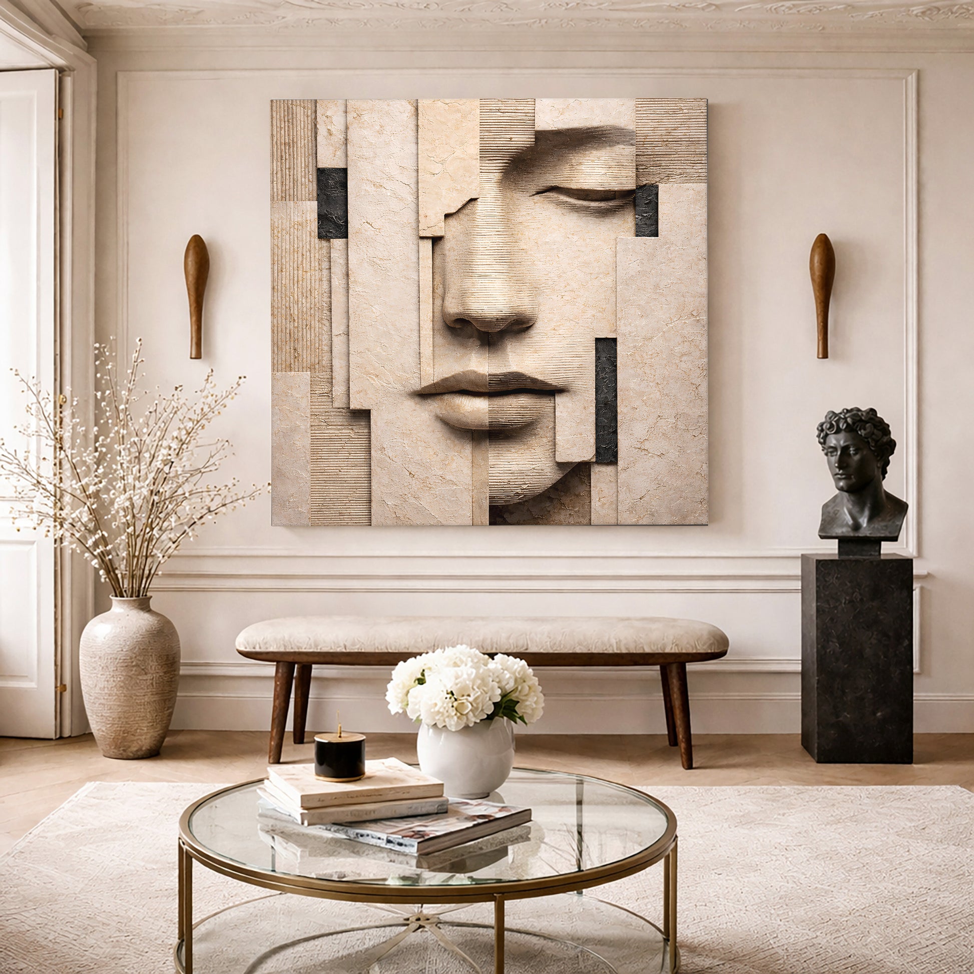 Fragmented Serenity Face