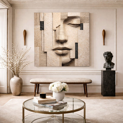 Fragmented Serenity Face