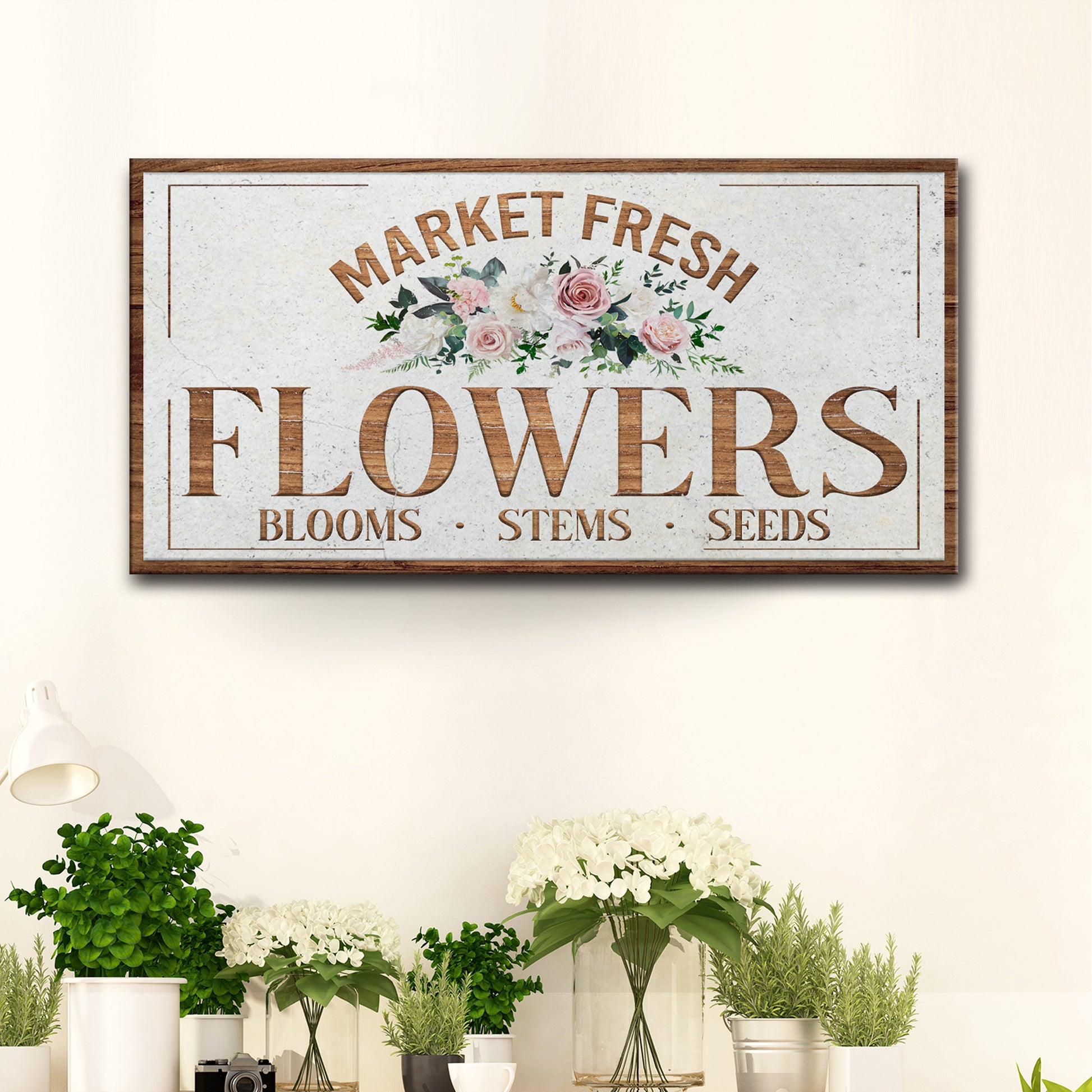 Fresh Flower Market Sign II Style 2 - Image by Tailored Canvases